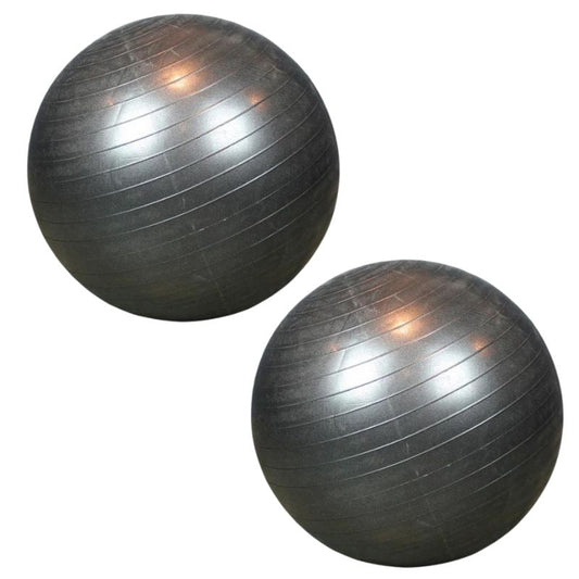 2 Stk. Træningsbolde 55 cm - Sort - Tilbud