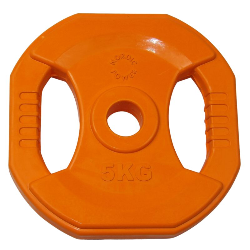 Tilbud Bodypump - Vægtstangssæt Vægtskive 5 kg - NORDIC POWER - Billigst Her - Maxis.dk