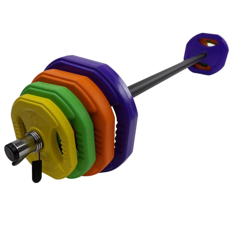 2 Stk. Bodypump Vægtskiver 7,5 Kg. Lilla PRO, Ø30 mm - NORDIC POWER