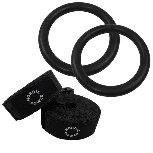Gymnastikringe - Gymrings Sorte Fra NORDIC POWER - Se Alle Tilbud På Træningsudstyr Her - Maxis.dk