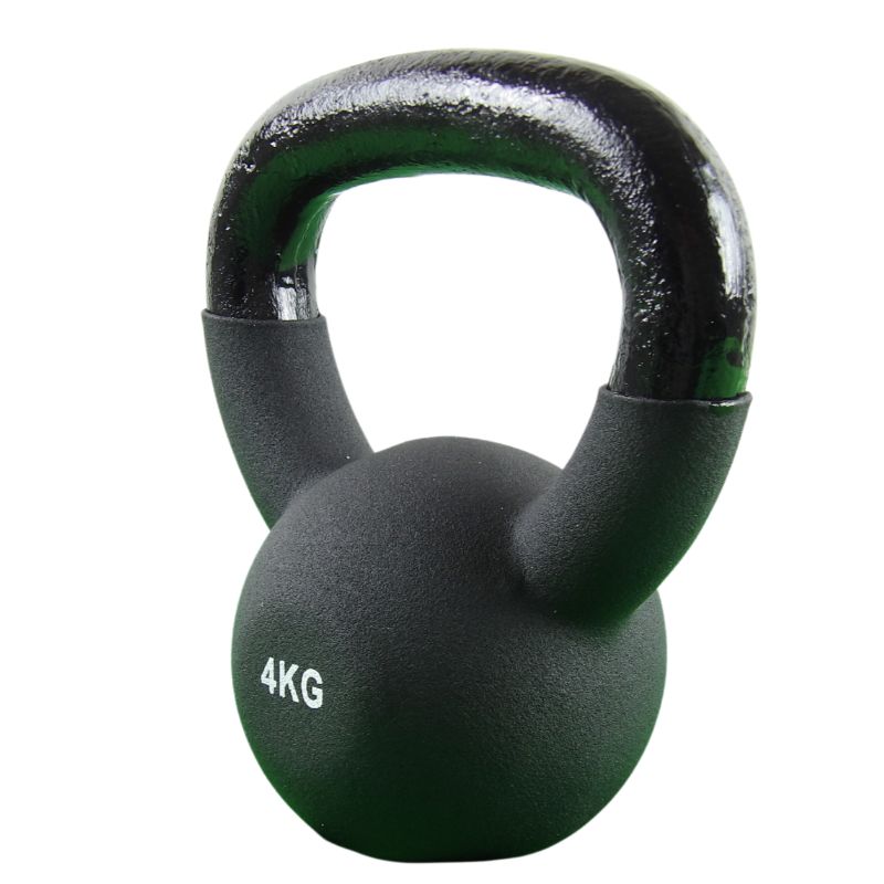 Kettlebell 4 Kg. Støbejern og Neopren - NORDIC POWER