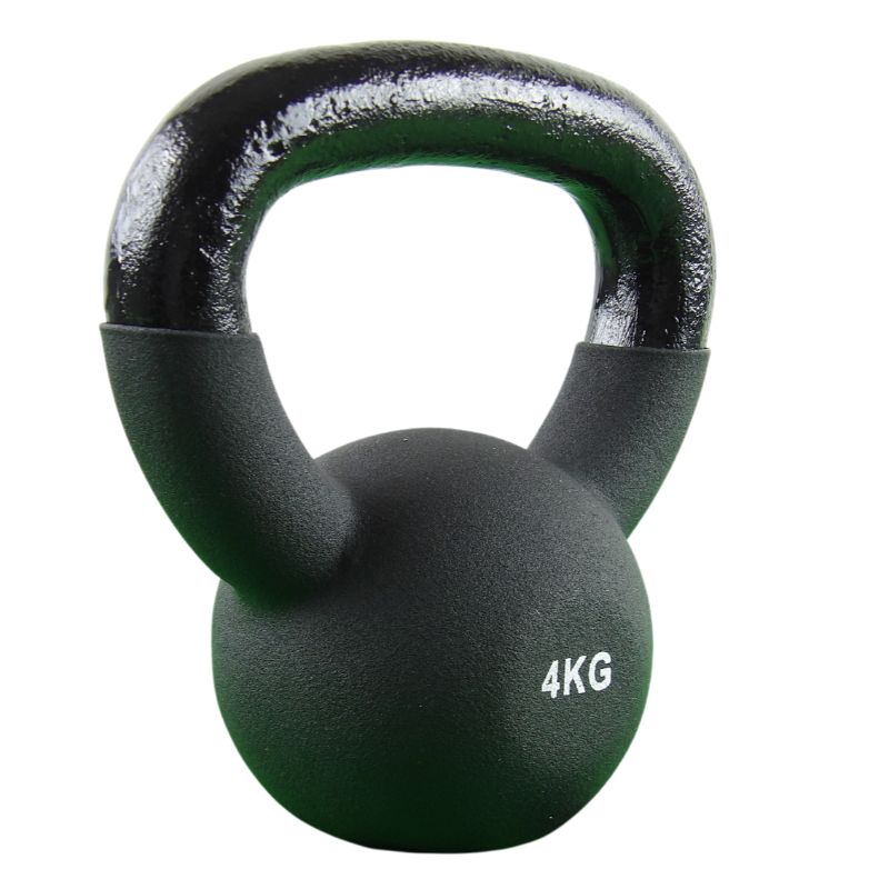 Kettlebell 4 Kg. Støbejern og Neopren - NORDIC POWER