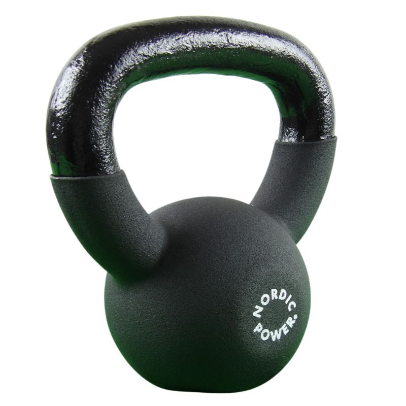 Kettlebell 4 Kg. Støbejern og Neopren - NORDIC POWER