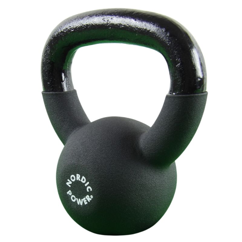 Kettlebell 4 Kg. Støbejern og Neopren - NORDIC POWER
