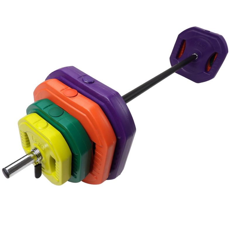 Bodypump Sæt - Vægtstangssæt 35 kg Fra NORDIC POWER - Perfekt Til Hjemmetræning - Maxis.dk