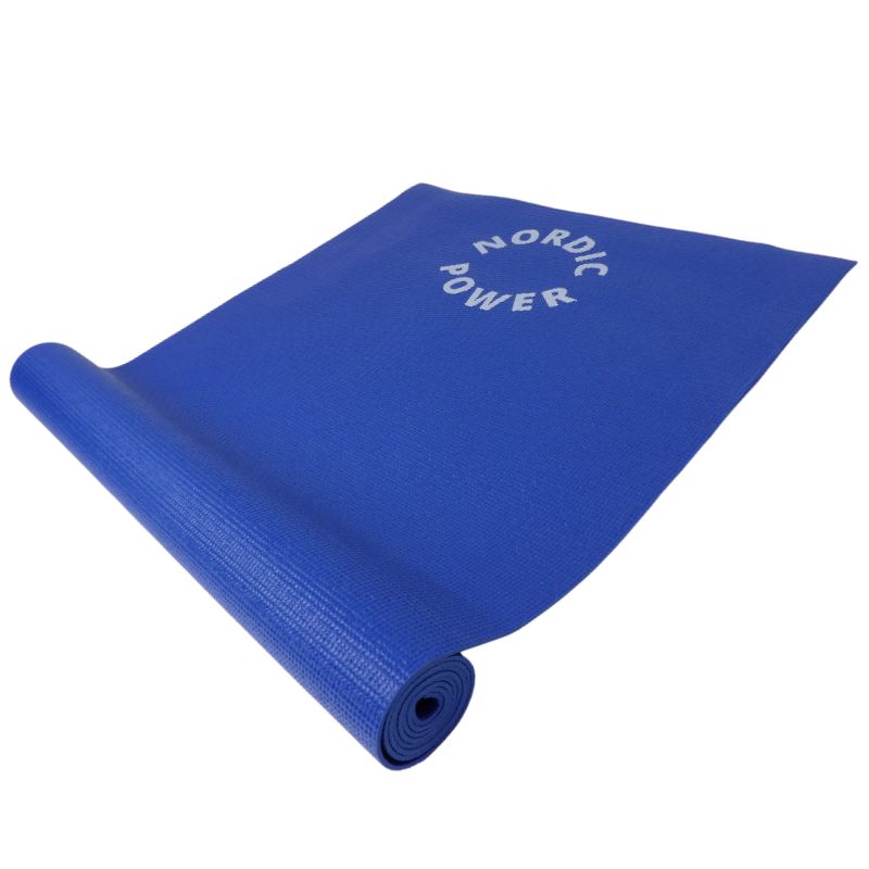 Yogamåtte Blå, 3 mm - NORDIC POWER - Køb Billigst Her - Maxis.dk