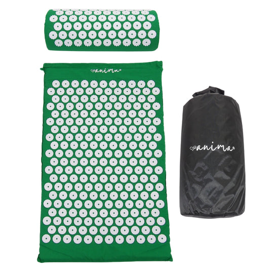 Akupressur Måtte, Pigmåtte, Sømmåtte og Pude Grøn - ANIMA