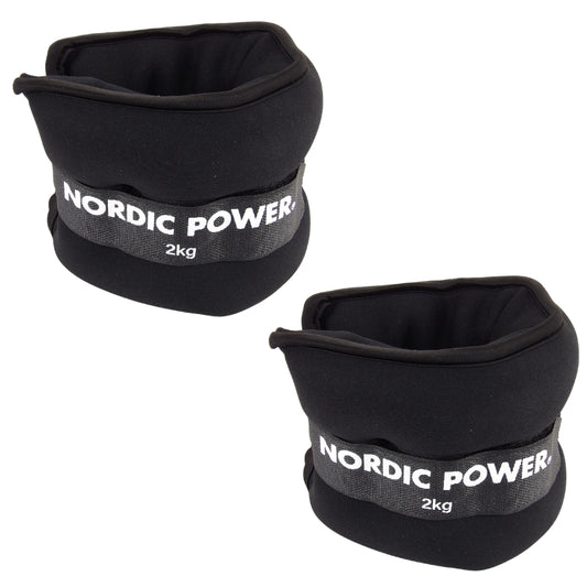 Ankelvægt 2 KG - Håndledsvægt 2 KG, Sorte Fra NORDIC POWER - Maxis.dk