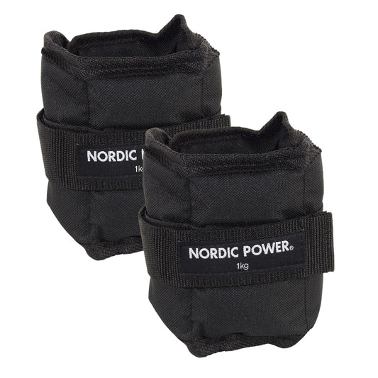 Håndledsvægte 1 KG - Ankelvægte 1 KG I Sorte Fra NORDIC POWER - Maxis.dk