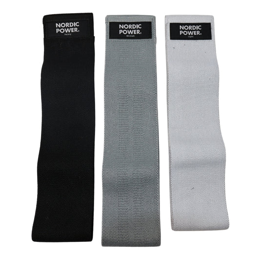 BOOTY BANDS 3 Pk. Grå, Mørke Grå, Sort - NORDIC POWER