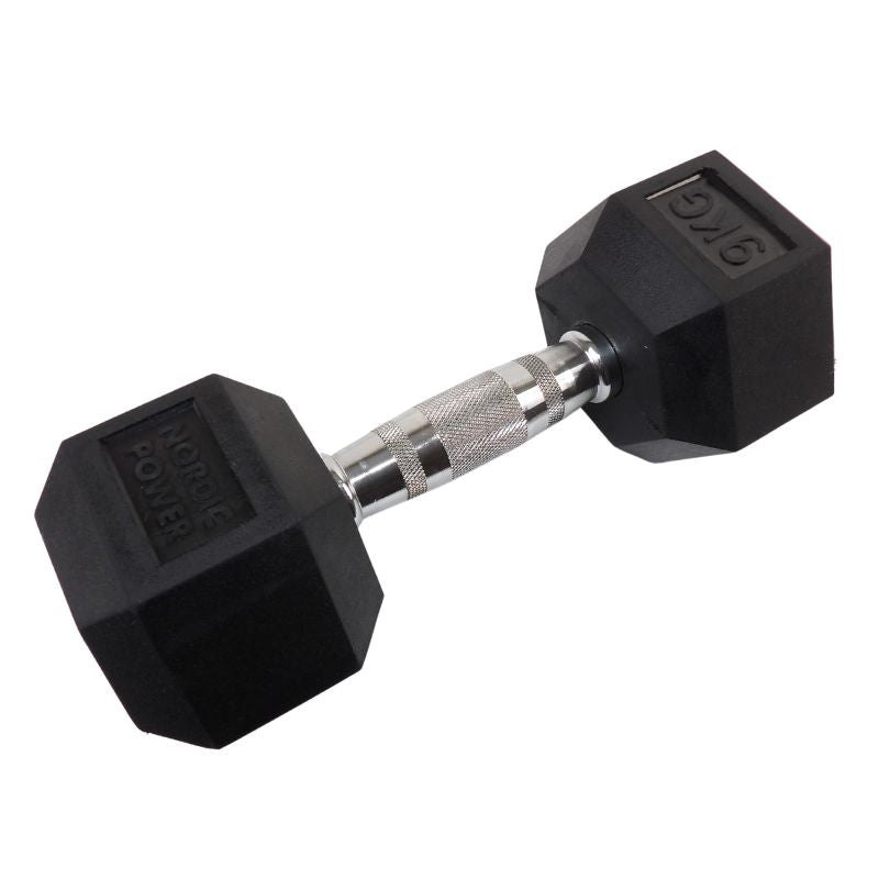 2 x 9 kg. Hexagon Håndvægte - NORDIC POWER