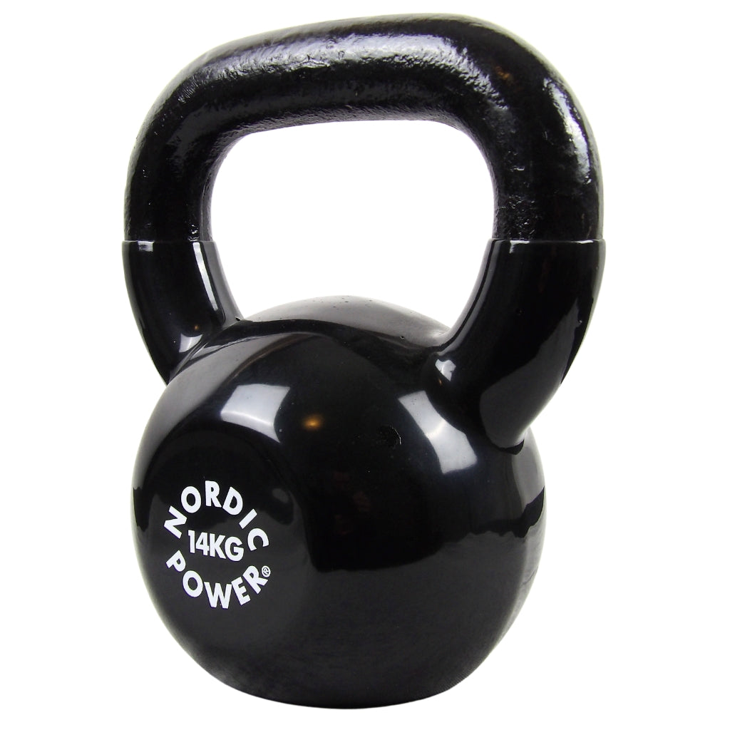 Kettlebell 14 kg. Støbejern og Vinyl - NORDIC POWER