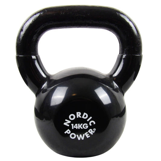 Kettlebell 14 kg. Støbejern og Vinyl - NORDIC POWER - DEMO
