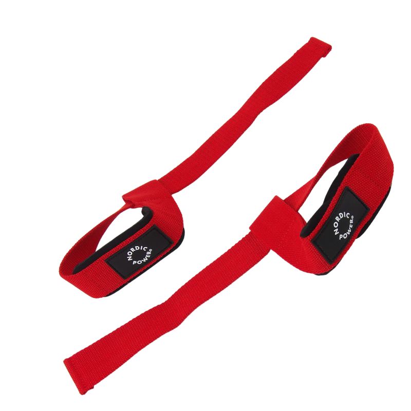 Lifting Straps i Sæt Røde fra NORDIC POWER, Køb på tilbud her - Maxis.dk