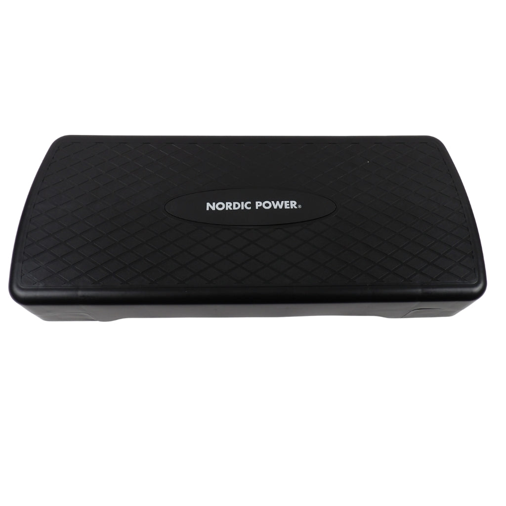 Stepbænk Justerbar 68 cm, Sort - NORDIC POWER