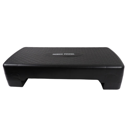 Stepbænk Justerbar 68 cm, Sort - NORDIC POWER