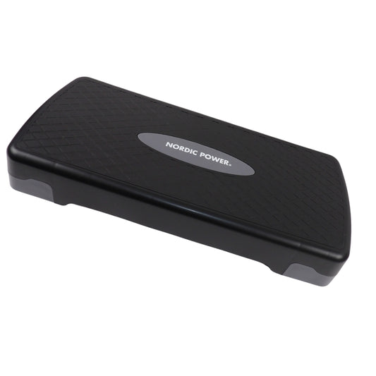 Stepbænk Justerbar 68 cm, Sort og Grå - NORDIC POWER