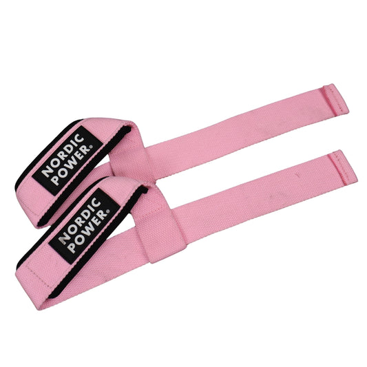 Lifting Straps Lyserøde i Sæt - NORDIC POWER