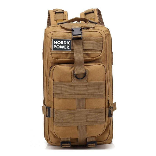 Tactical Gym Backpack 25 Liter, Khaki - NORDIC POWER