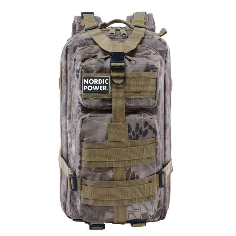 Tactical Gym Backpack 25 Liter, Python Khaki - NORDIC POWER