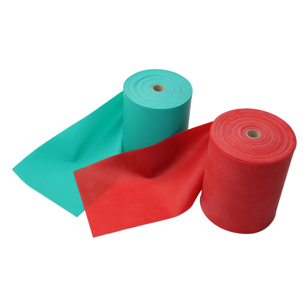 Træningselastik Rulle Rød, Medium Styrke 25 Meter, Køb Billigst Her