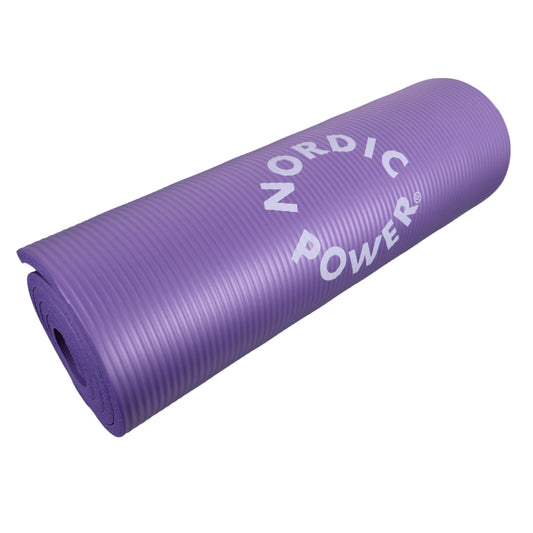 Træningsmåtte Lilla 1.5 cm Tyk - NORDIC POWER - TILBUD