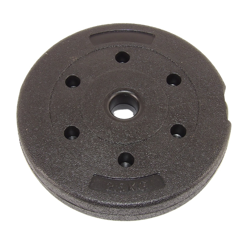 Vægtskiver 2,5 kg. I sæt, Ø25 mm. (2 stk) - Outlet
