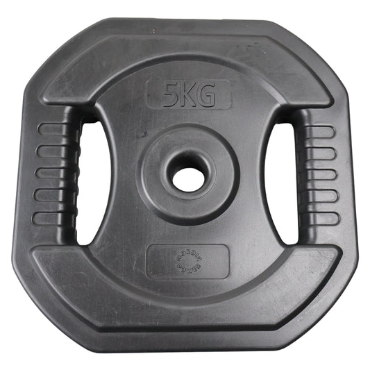 Bodypump Vægtskive 5 Kg. SORT - NORDIC POWER - 1 Stk - Ø25 mm