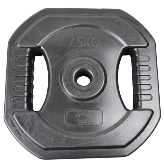 Bodypump Vægtskive 7.5 Kg. SORT - NORDIC POWER - 1 Stk - Ø25 mm