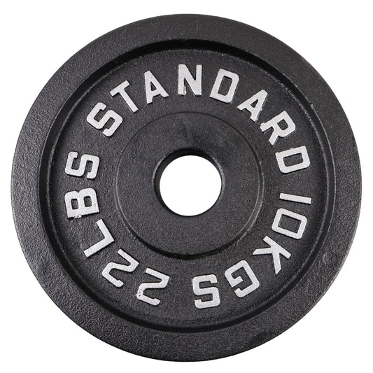 Vægtskive 10 Kg. Sort Metal 1 Stk. Ø50 mm - NORDIC POWER