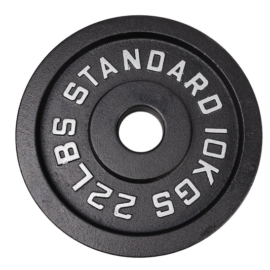 Vægtskive 10 Kg. Sort Metal 1 Stk. Ø50 mm - NORDIC POWER