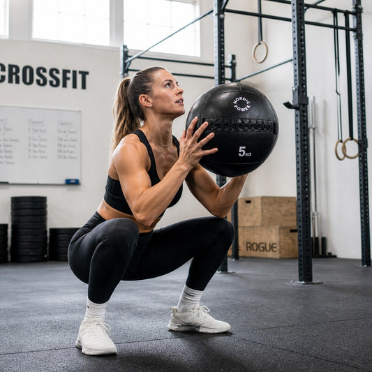 Wall Ball 5 kg, Sort - NORDIC POWER