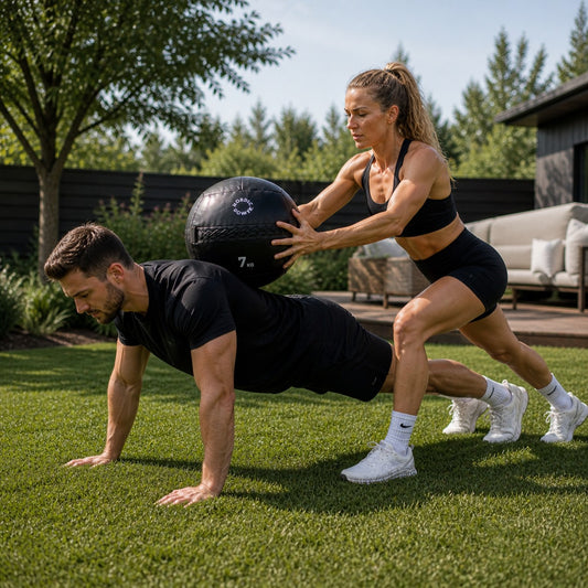 Wall Ball 7 kg, Sort - NORDIC POWER