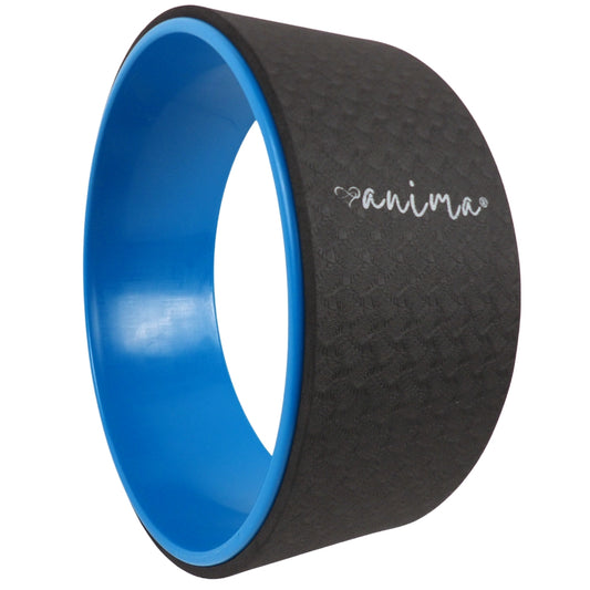 Yoga Wheel, Yogahjul Sort & Blå - ANIMA
