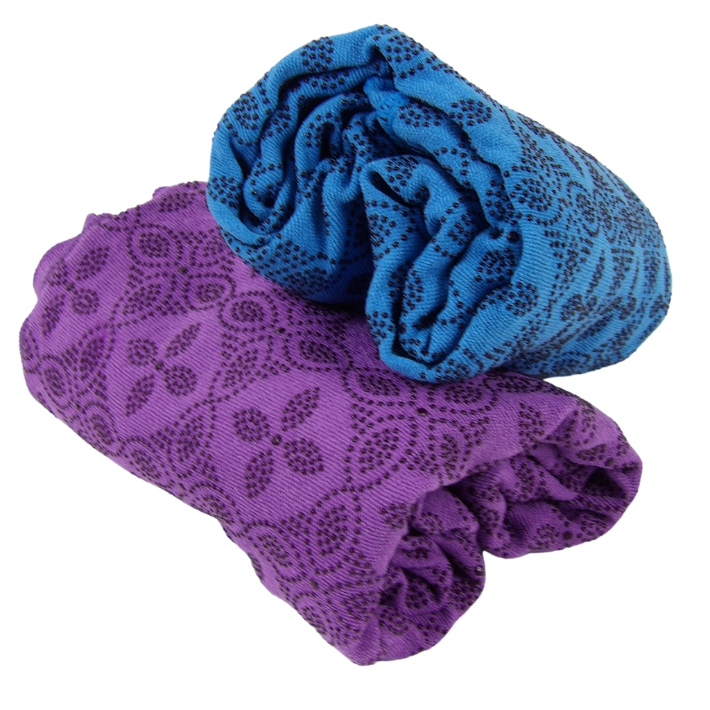 Yogatæppe Blå, med anti-skrid og pose - ANIMA