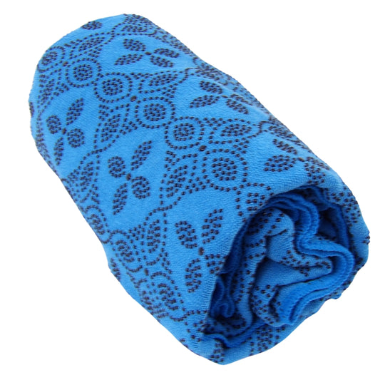 Yogatæppe Blå, med anti-skrid og pose - ANIMA