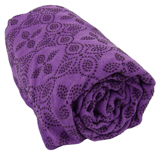 Yogatæppe Lilla, med anti-skrid og pose - ANIMA