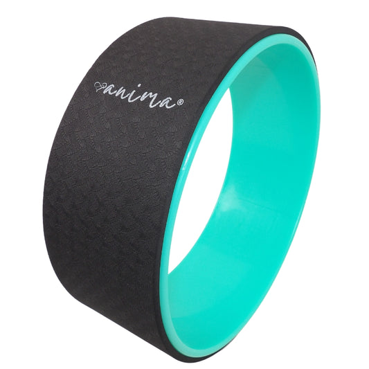 Yoga Wheel, Yogahjul Sort & Grøn - ANIMA