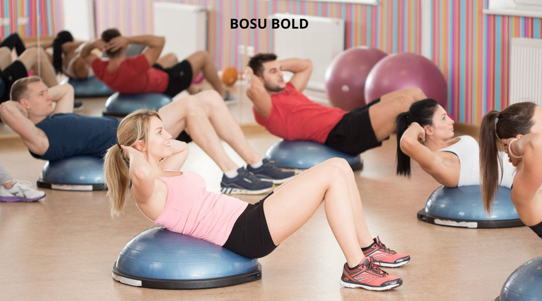 Træning Med BOSU Bold - Balance Bold 58 cm - NORDIC POWER