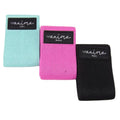 BOOTY BAND 3 PK, SORT, PINK, TURKIS - ANIMA