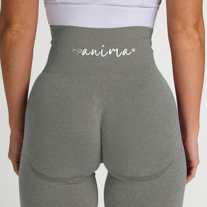 Tights Light Grey Højtaljede Medium - ANIMA
