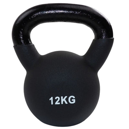 Kettlebell 12 Kg, Sort Med Neopren Fra NORDIC POWER, Lynhurtig Levering - Maxis.dk