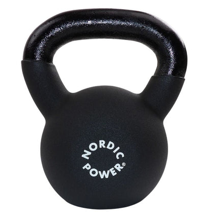 Kettlebell 14 Kg. Sort Støbejern og Neopren - NORDIC POWER - DEMO
