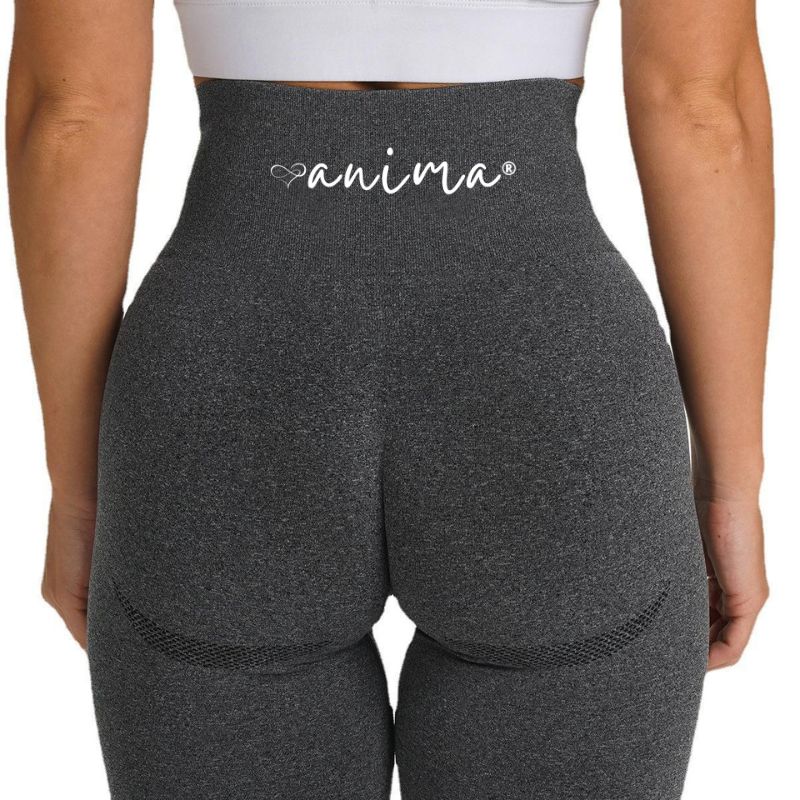 Tights Dark Grey Højtaljede Medium - ANIMA