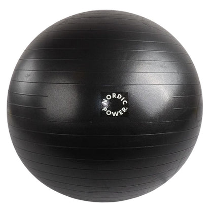 Træningsbold 75 cm, Sort - NORDIC POWER