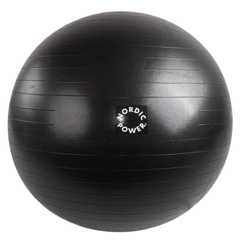 Træningsbold 55 cm, Sort - NORDIC POWER - Tilbud