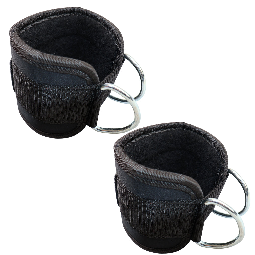 Ankelstopper sorte med fleece og solide metalringe - NORDIC POWER