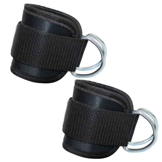 Ankelstopper sorte med fleece og solide metalringe - NORDIC POWER