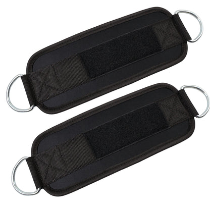 Ankelstopper sorte med solide metalringe - NORDIC POWER