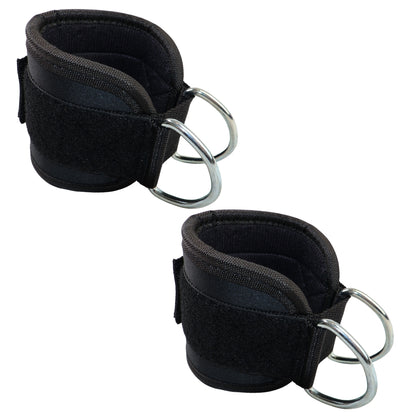 Ankelstopper sorte med solide metalringe - NORDIC POWER